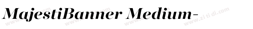 MajestiBanner Medium字体转换